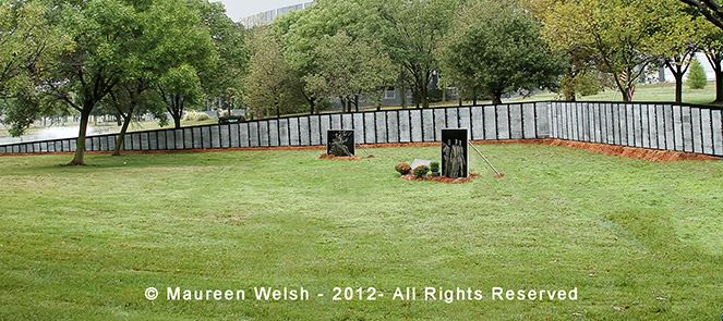 Vietnam Traveling Memorial Wall displayed in open field